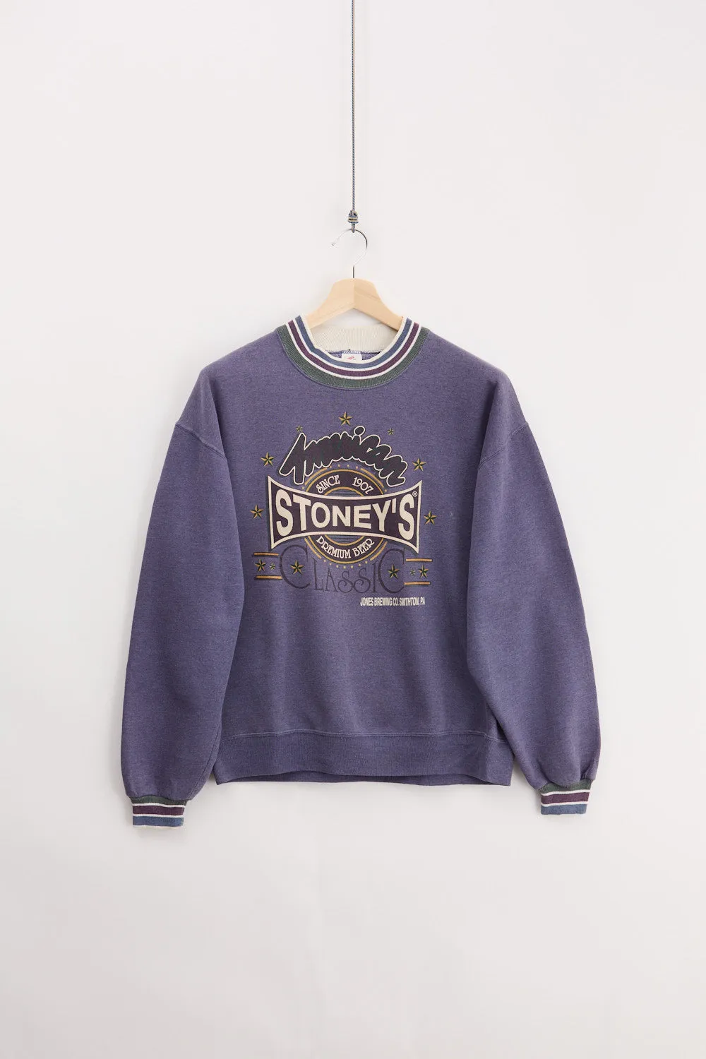 90's Stoney's Beer Sweater (L) sold by Livid Jeans