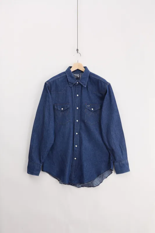 Wrangler Western Denim Shirt (XL) made by Livid Jeans