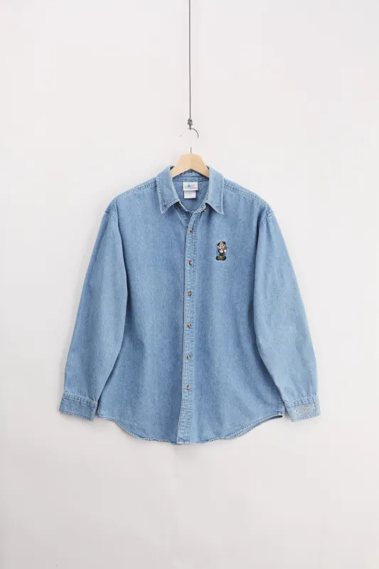 Disney Cali Adventure Denim Shirt (L) made by Vintage