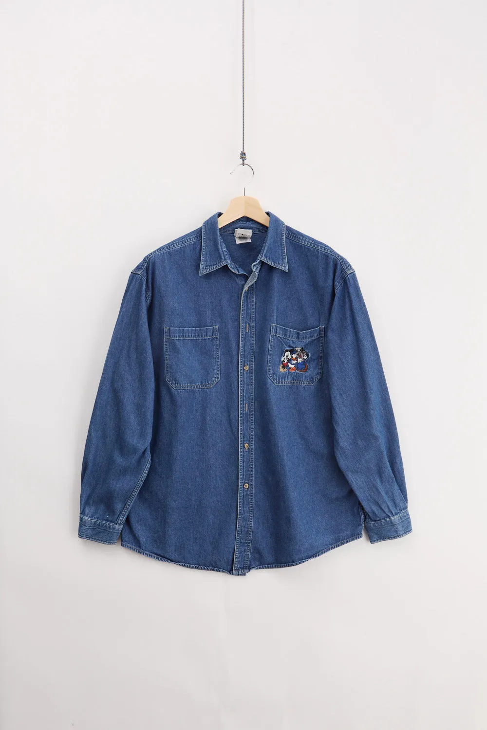 Disney Denim Shirt (L) sold by Livid Jeans