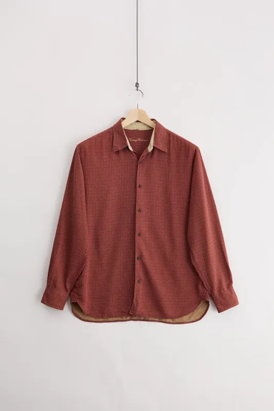 Tommy Bahama Silk Shirt (M) made by Vintage