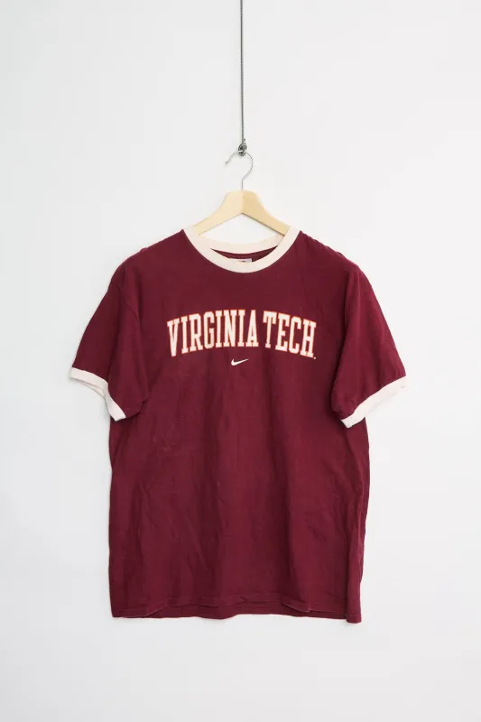 90's Nike Virginia Tech ringer tee (L) made by Vintage