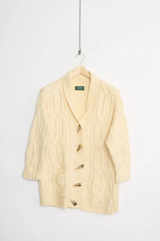 Lauren Ralph Lauren Handknit Aran cardigan (M) made by Livid Jeans