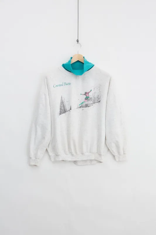 80's Turtleneck Sweater  (M) made by Vintage