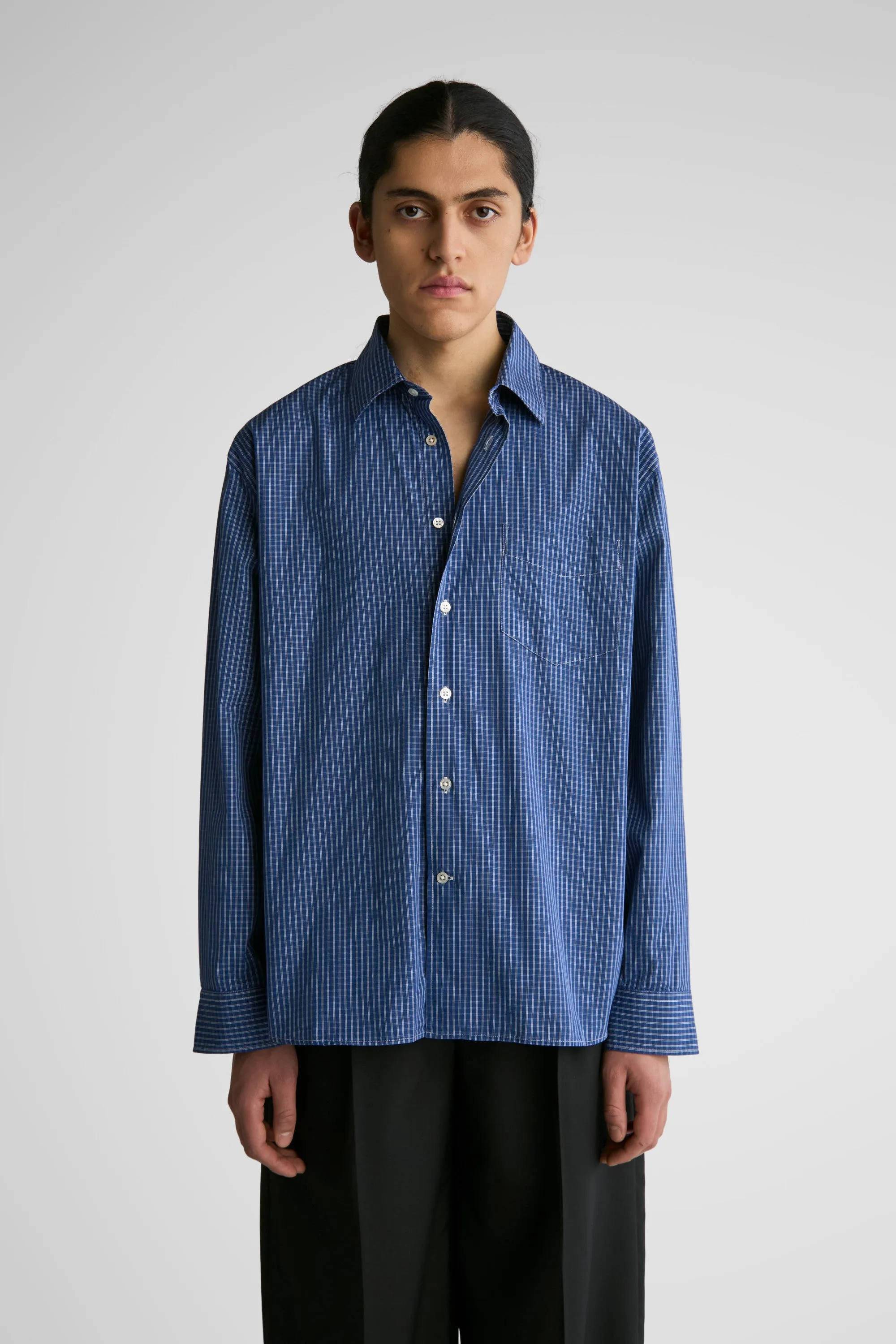 Brass Blue Clerk Check sold by Livid Jeans product image thumbnail 2
