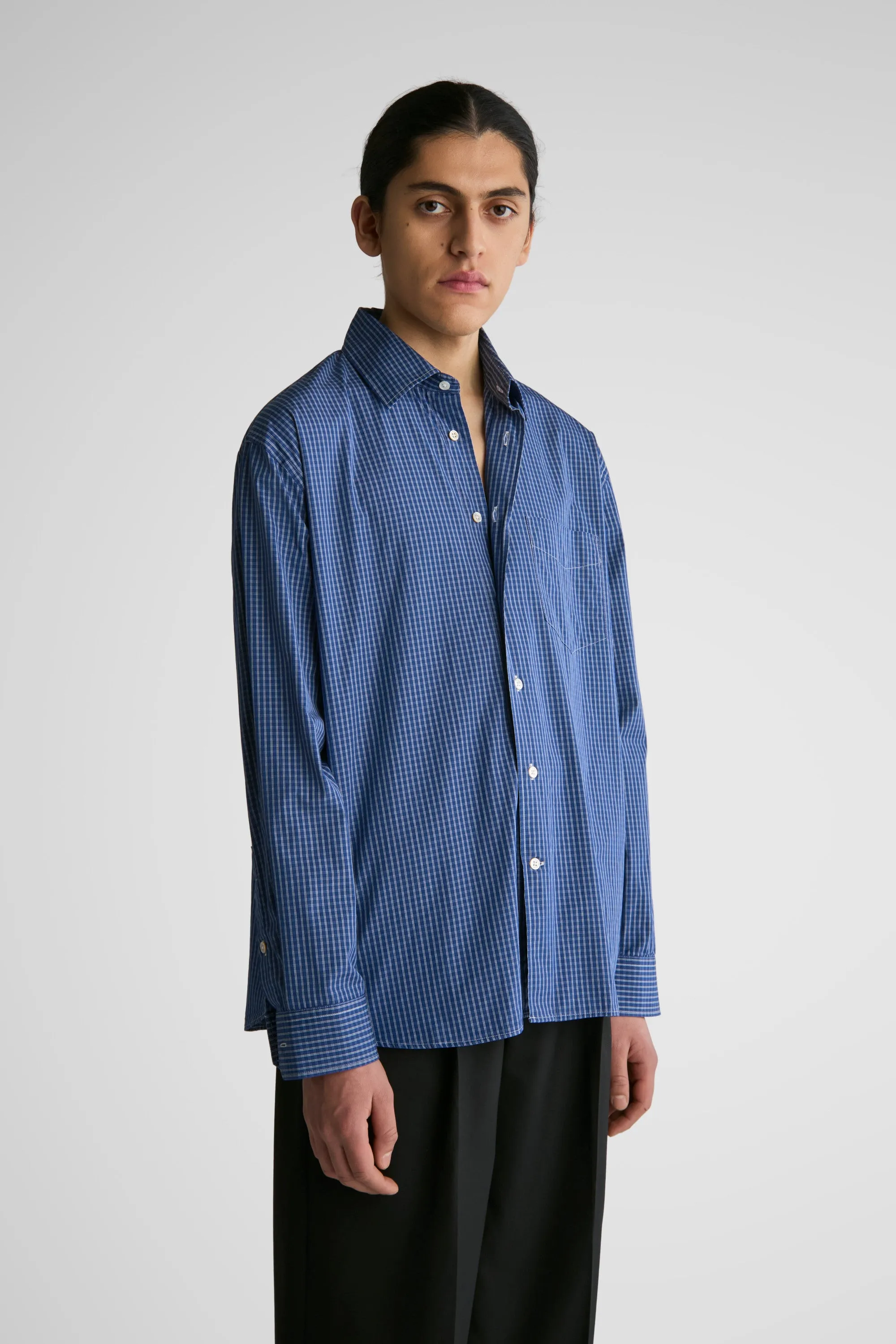 Brass Blue Clerk Check sold by Livid Jeans product image thumbnail 3