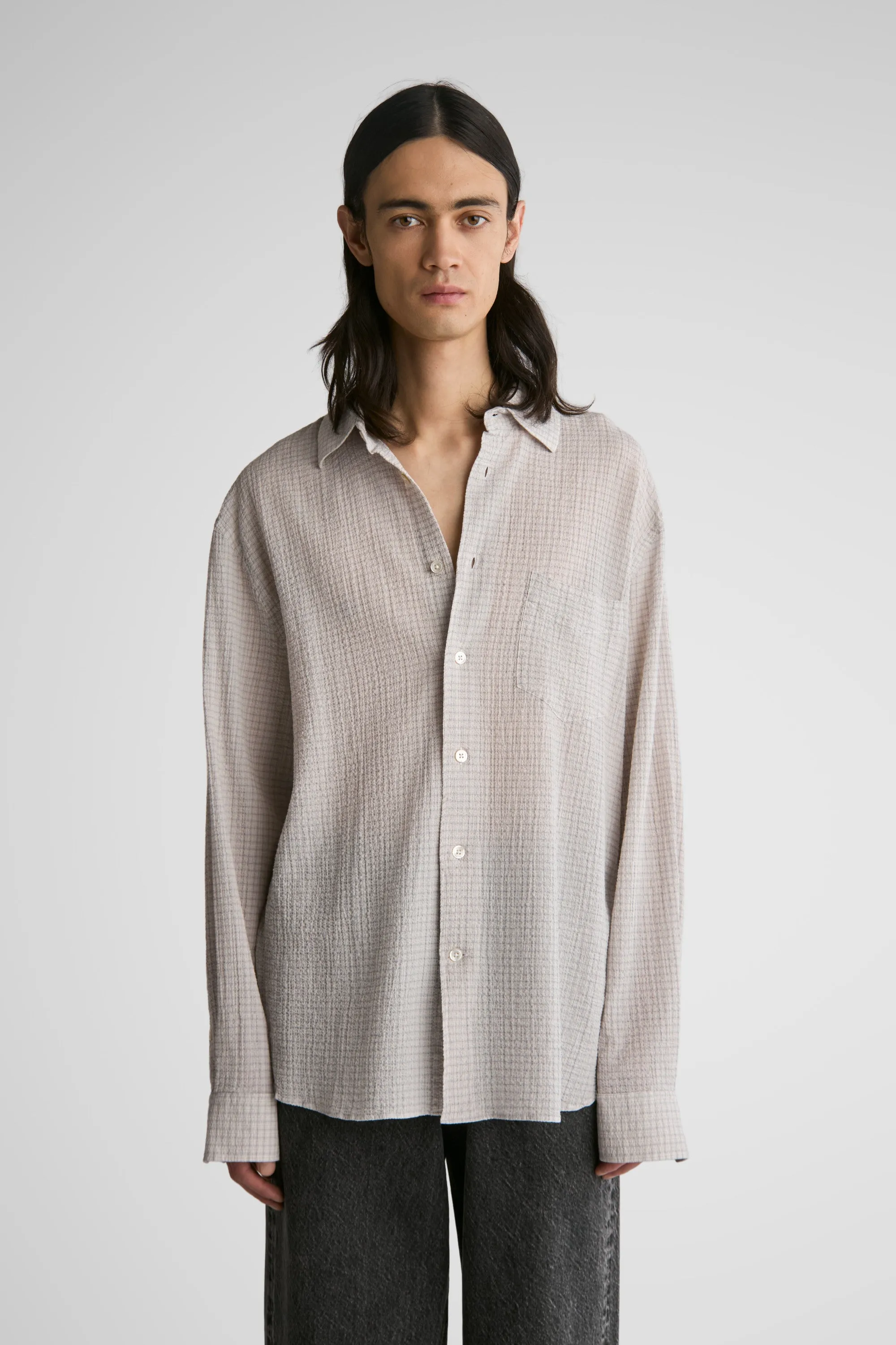 Brass Grey Seersucker sold by Livid Jeans product image thumbnail 3