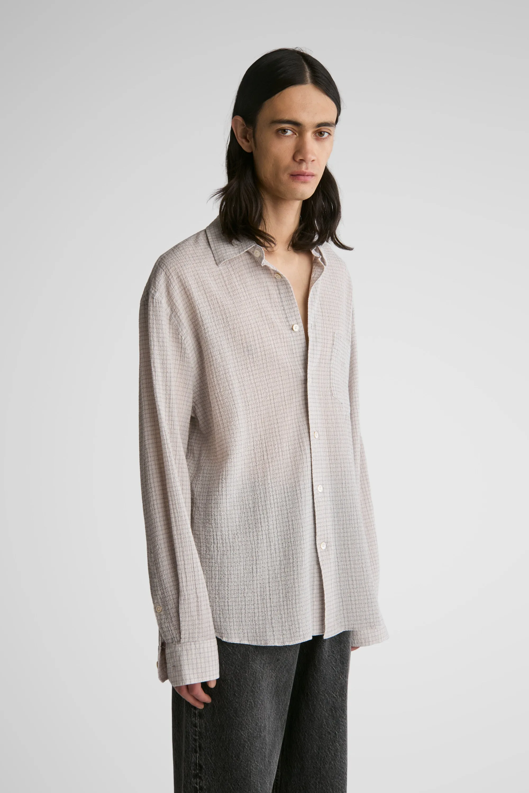 Brass Grey Seersucker sold by Livid Jeans product image thumbnail 4