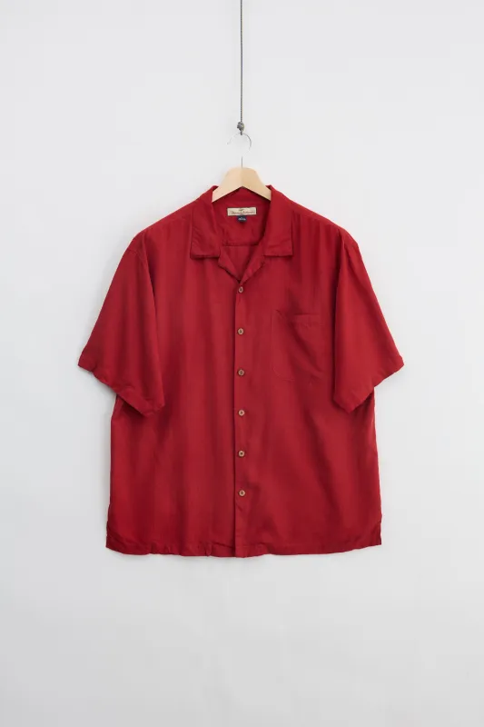 Tommy Bahama Silk Shirt (XL) made by Vintage
