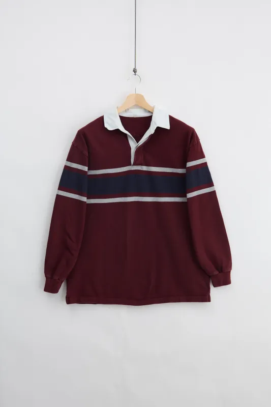 Striped Rugby Shirt (XL) made by Vintage
