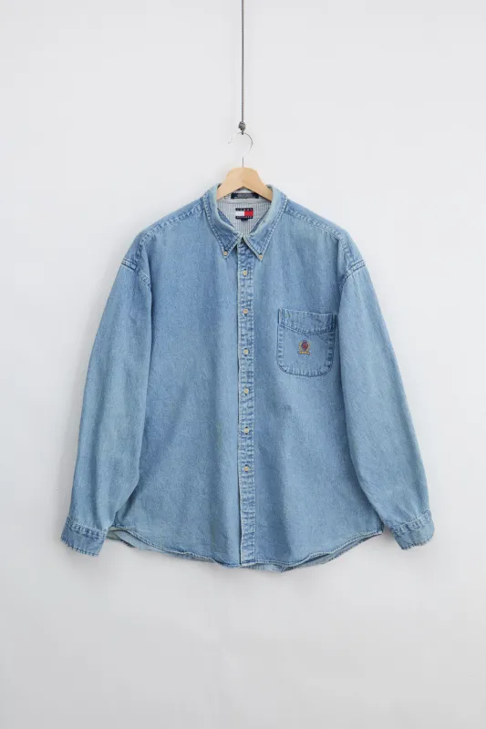 Tommy Hilfiger Denim Shirt (2XL) made by Vintage