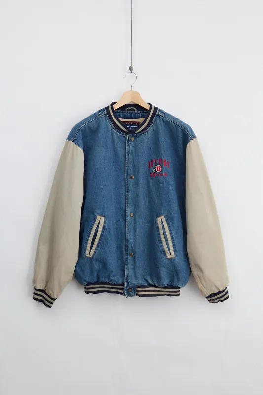 Utah Utes Varsity Denim Jacket (XL) made by Vintage