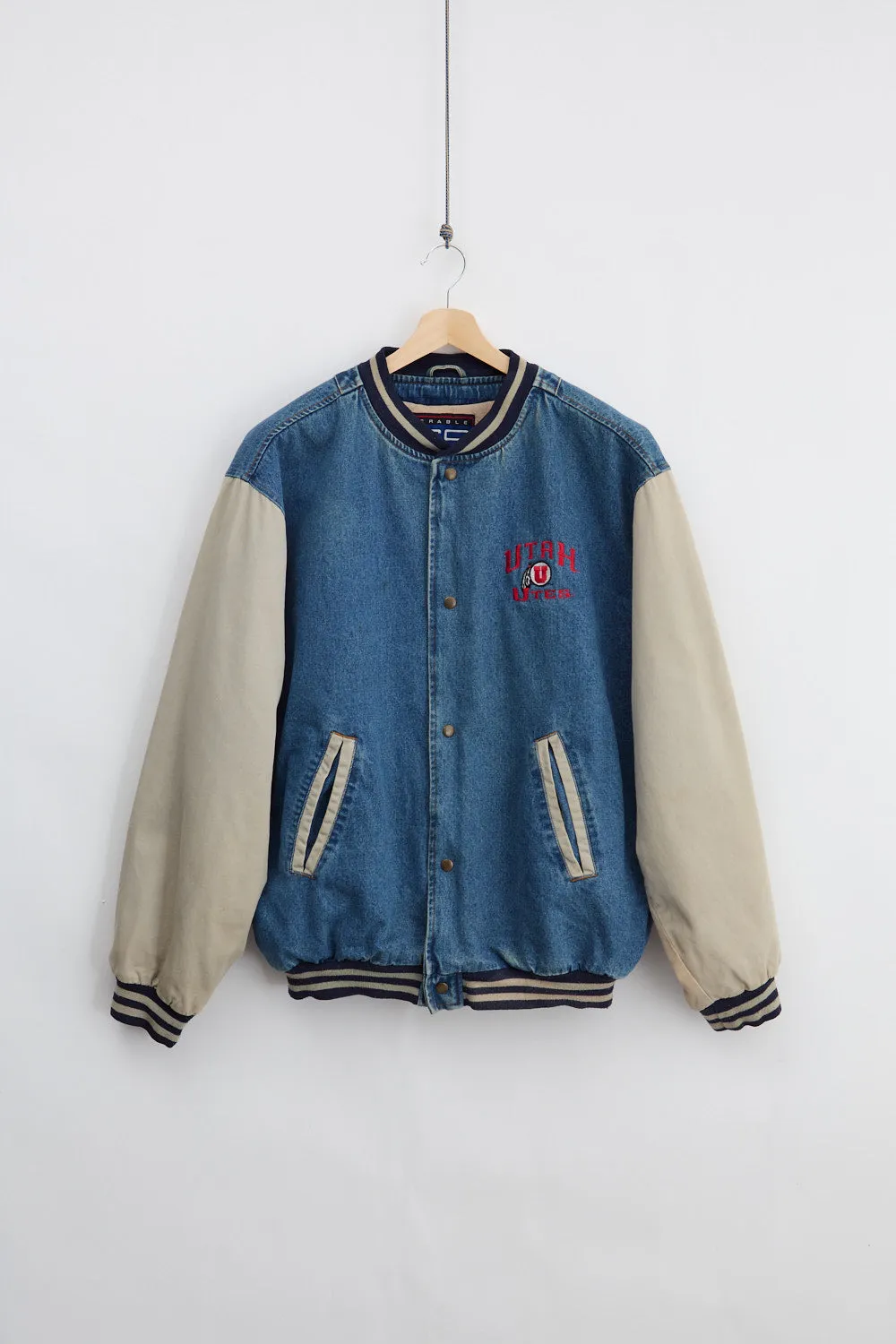Utah Utes Varsity Denim Jacket (XL) sold by Livid Jeans