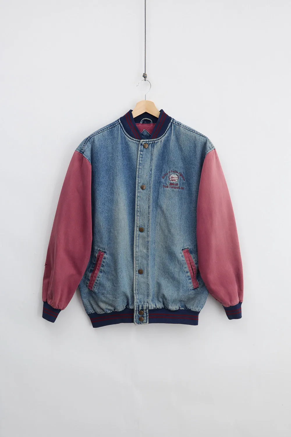 Varsity Denim Jacket (L) sold by Livid Jeans
