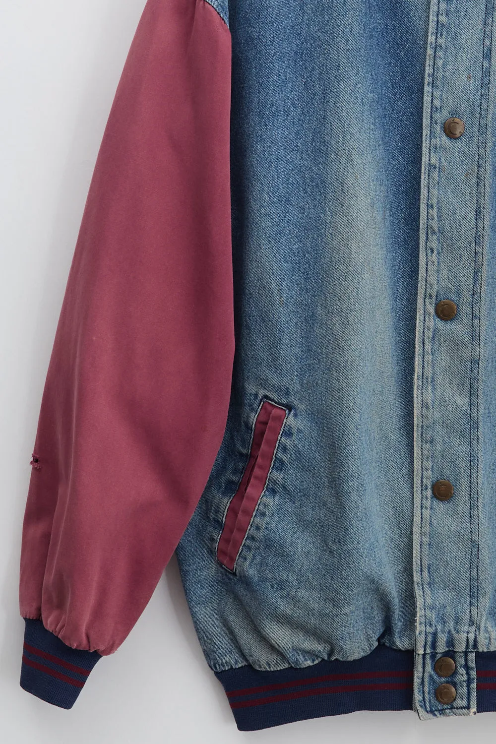 Varsity Denim Jacket (L) sold by Livid Jeans product image thumbnail 3