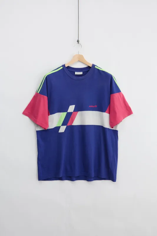 Adidas Striped Tee (XL) made by Vintage