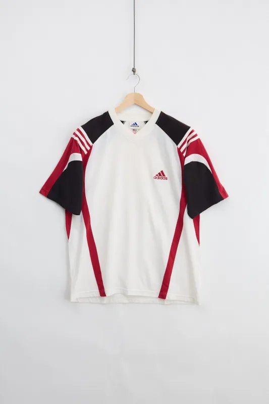 Adidas Striped Tee (L) made by Vintage
