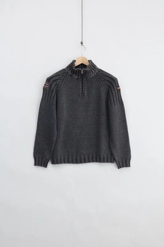 Napapjiri Wool Quarter Zip (S) made by Vintage