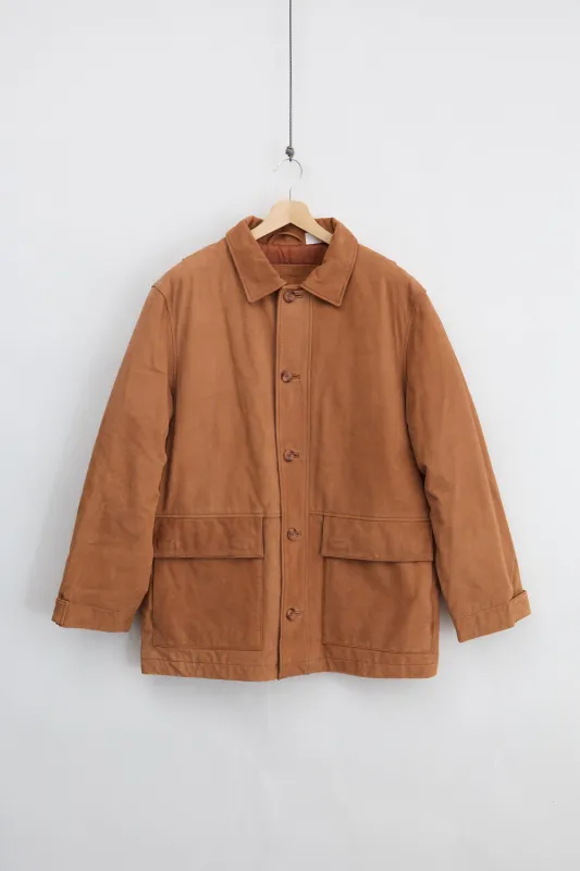 Timberland Padded Numbuck Leather Carcoat (M) made by Vintage