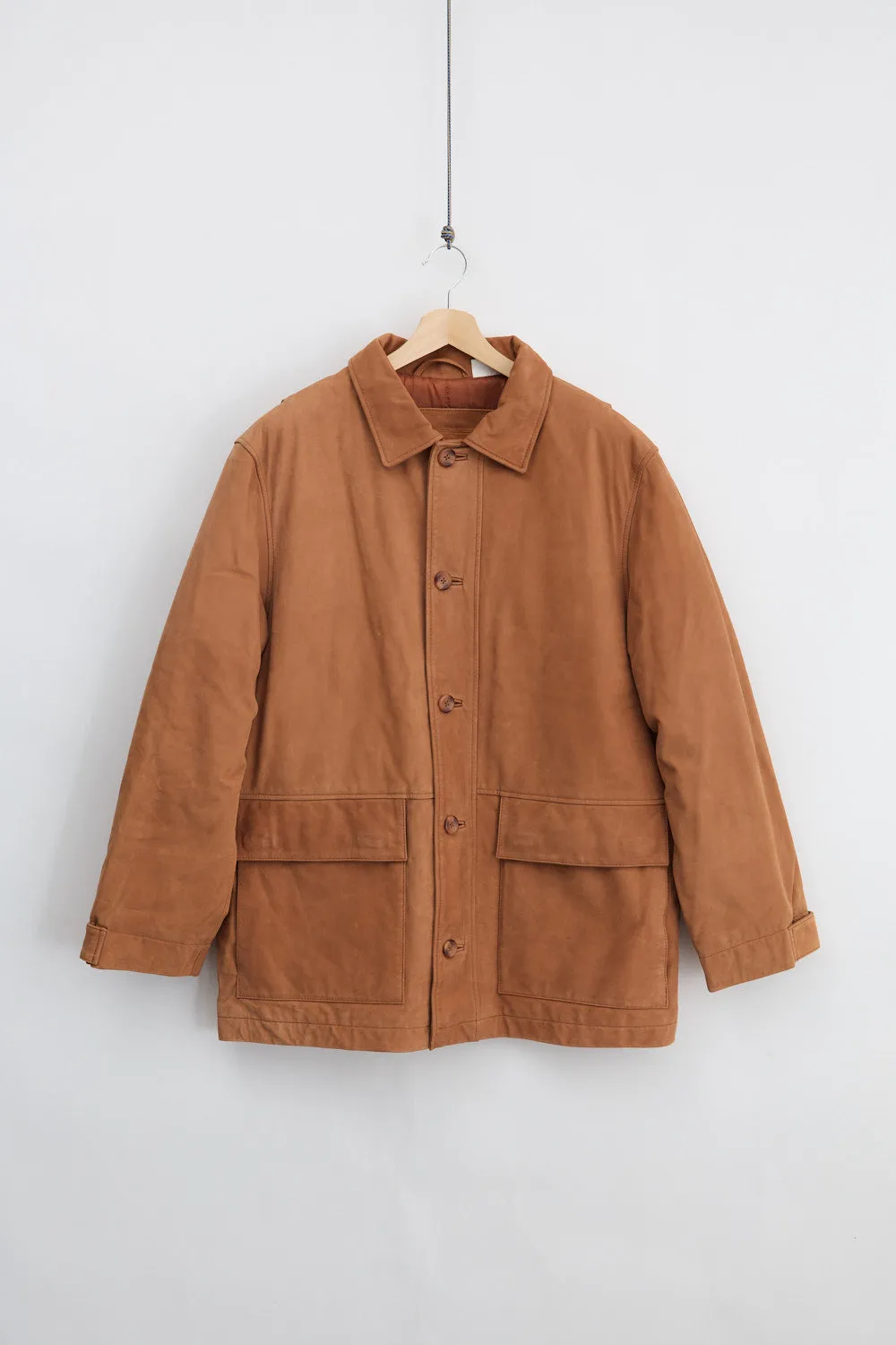 Timberland Padded Numbuck Leather Carcoat (M) sold by Livid Jeans