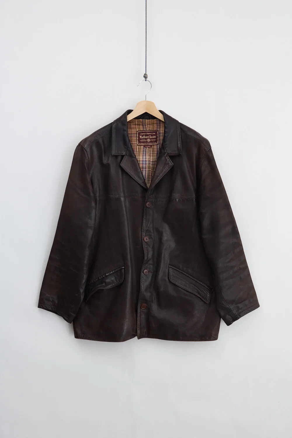 Marlboro Classics Leather Carcoat (XL) sold by Livid Jeans