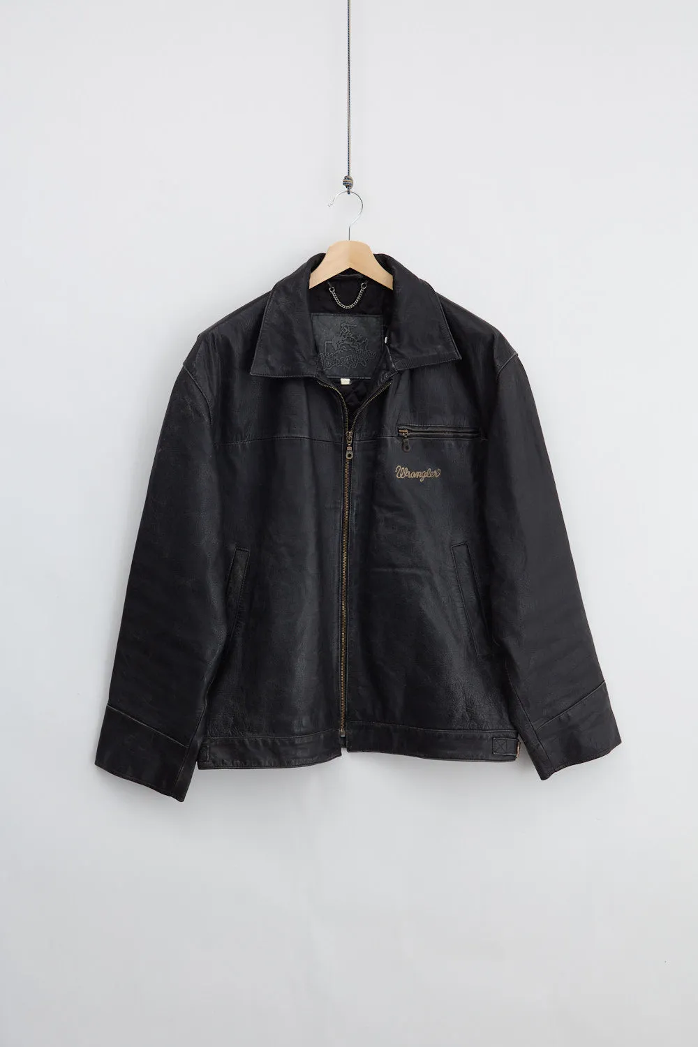Wrangler Leather Jacket (2XL) sold by Livid Jeans