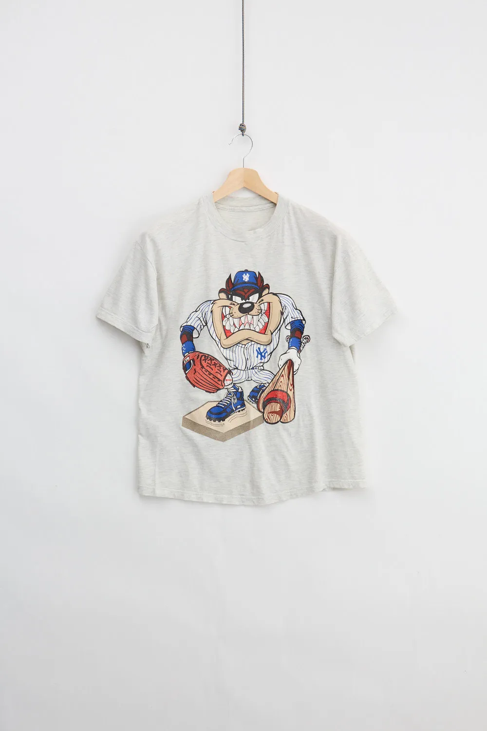 Looney Tunes NY Yankees Taz Tee (M) sold by Livid Jeans