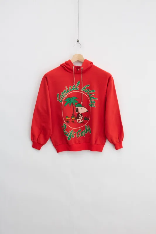 Snoopy Tropical Holiday Hoodie (S) made by Vintage