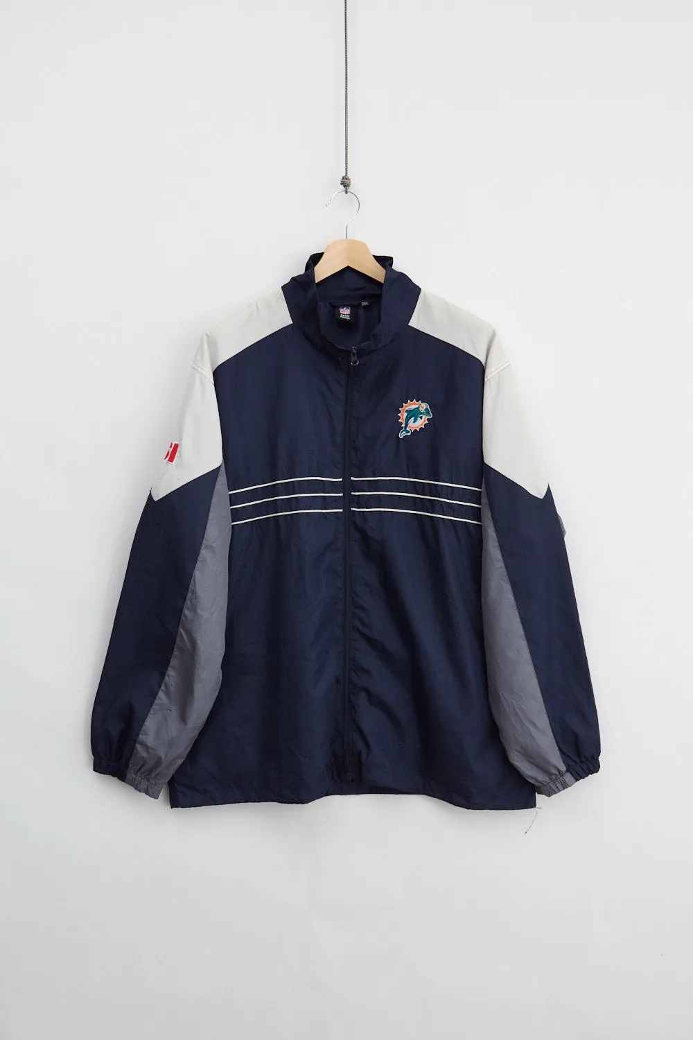 Reebok Miami Dolphins Windbreaker Jacket (2XL) sold by Livid Jeans