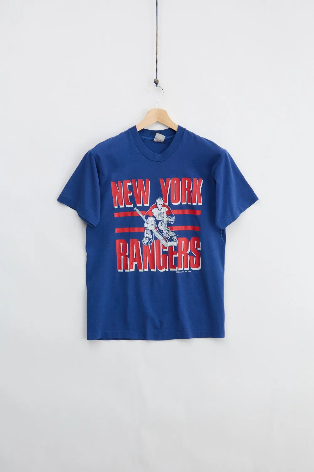 1989 New York Rangers Tee (L) sold by Livid Jeans
