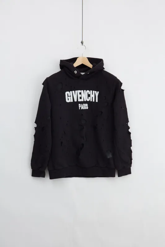 Givenchy "Destroyed" Hoodie (M) made by Vintage