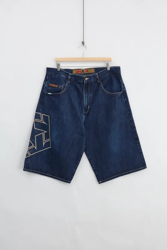 Tribal Gear Oversized Denim Shorts (W36) made by Vintage