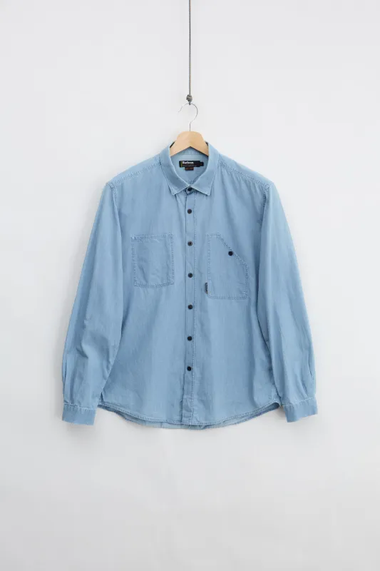 Barbour Denim Shirt (L) made by Vintage