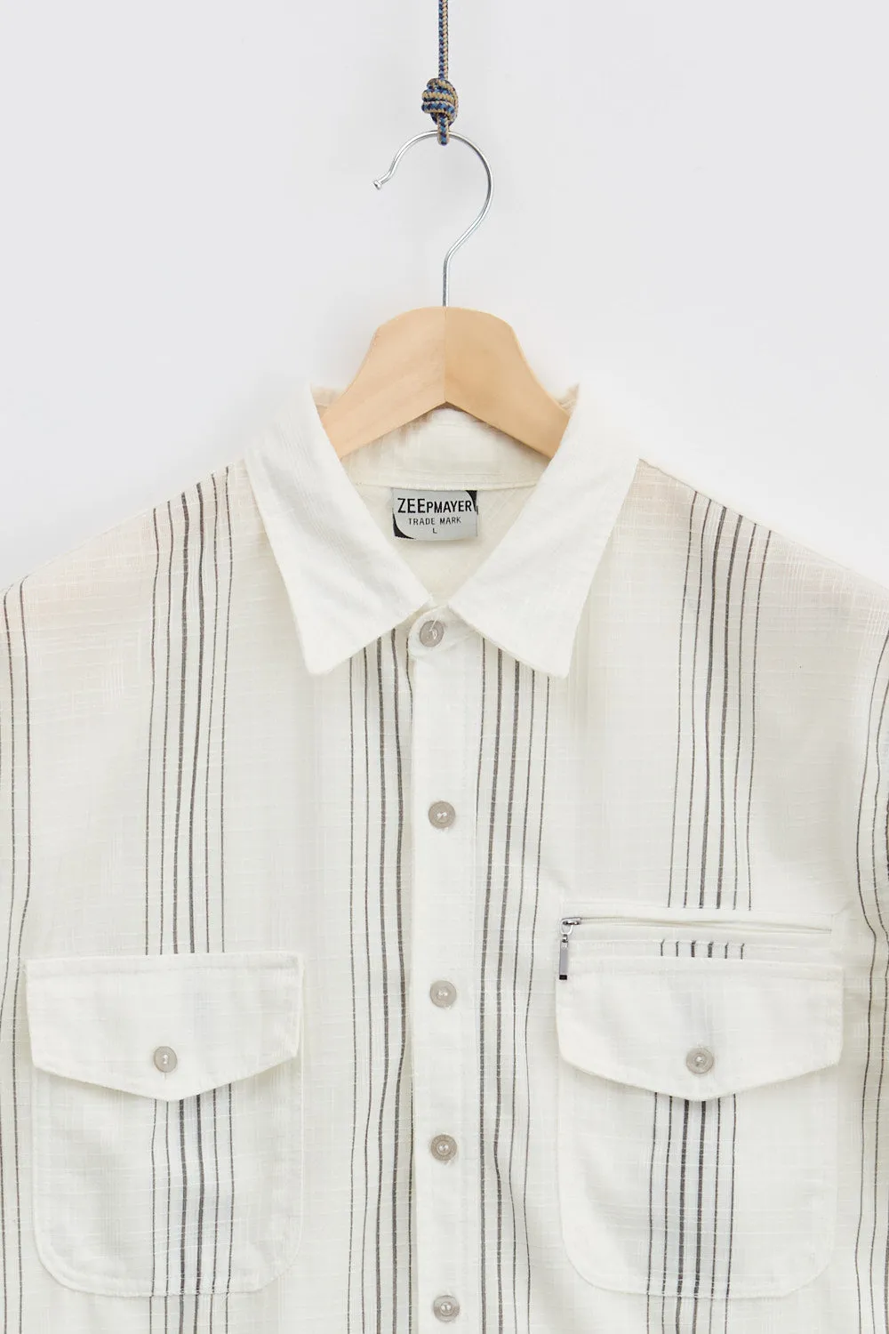 Striped Linen Shirt (L) sold by Livid Jeans product image thumbnail 3