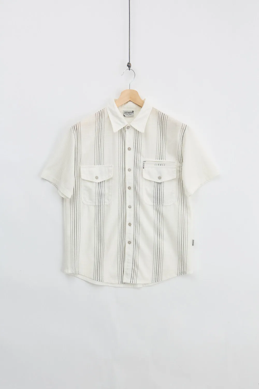 Striped Linen Shirt (L) sold by Livid Jeans