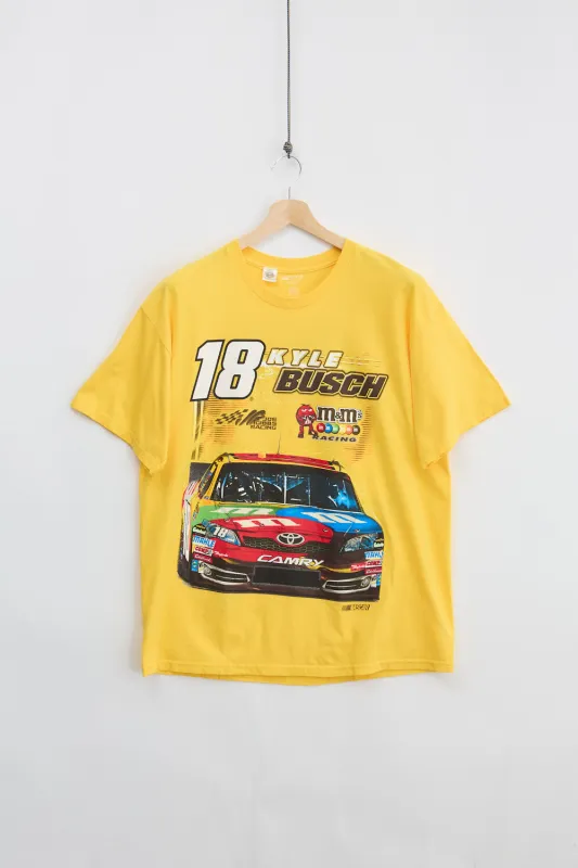 Kyle Busch #18 M&M Nascar Tee (XL) made by Vintage