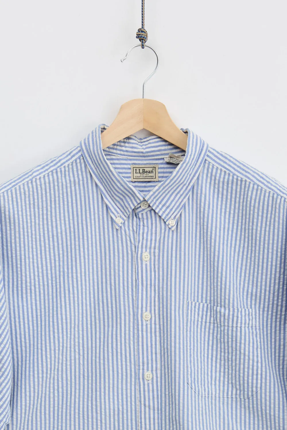 L.L. Bean Seersucker Short Sleeve Shirt (XL) sold by Livid Jeans product image thumbnail 2