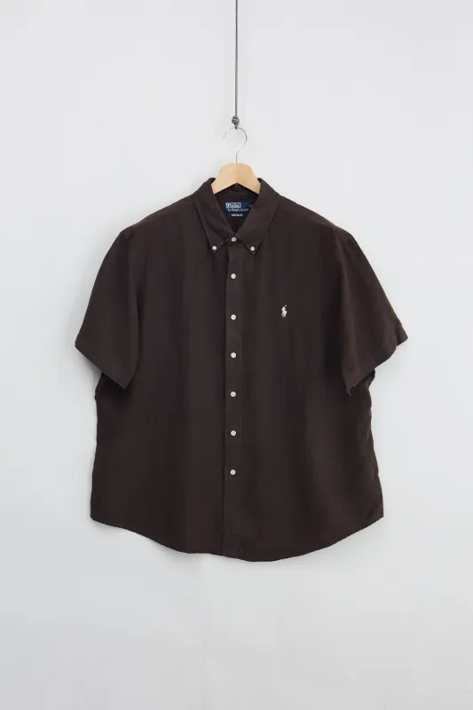 Polo by Ralph Lauren Short Sleeve Linen Shirt (2XL) made by Vintage