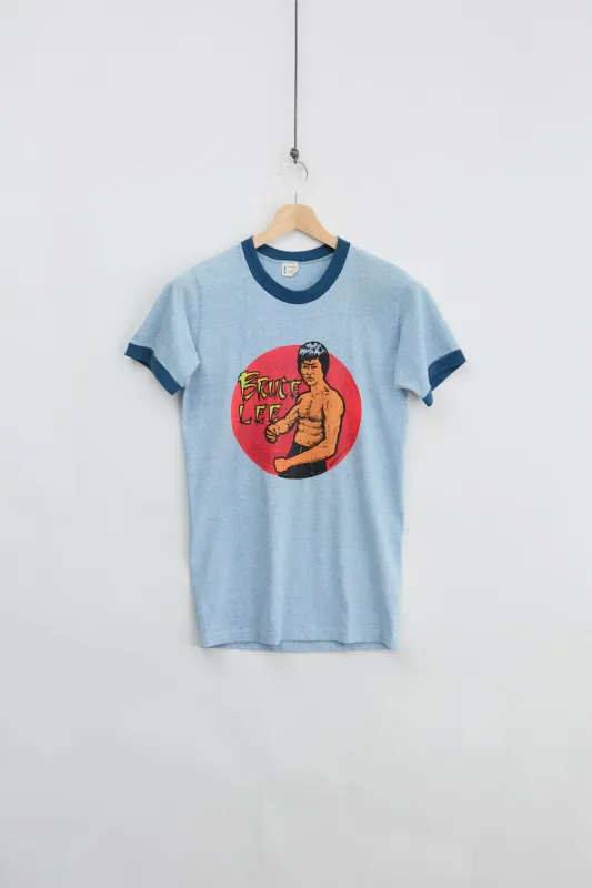 1975 Bruce Lee Rats Hole Tee (M) made by Vintage
