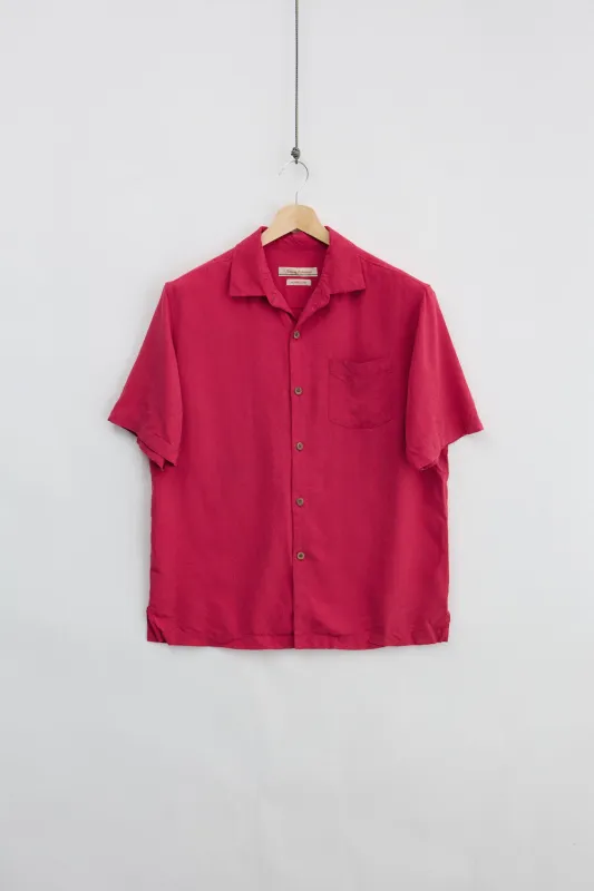 Tommy Bahama Silk Shirt (M) made by Vintage