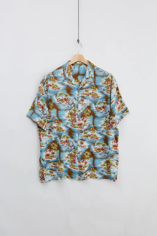 Caribbean Viscose Shirt (XL) made by Vintage
