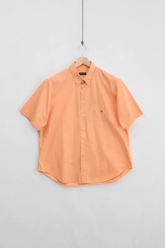 Burberry Short Sleeve Shirt (XL) made by Vintage