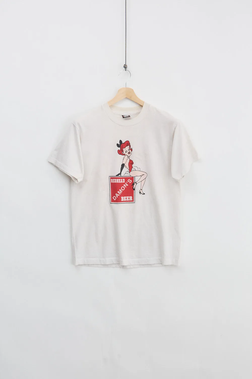 Redhead Damon's Beer Tee (L) sold by Livid Jeans