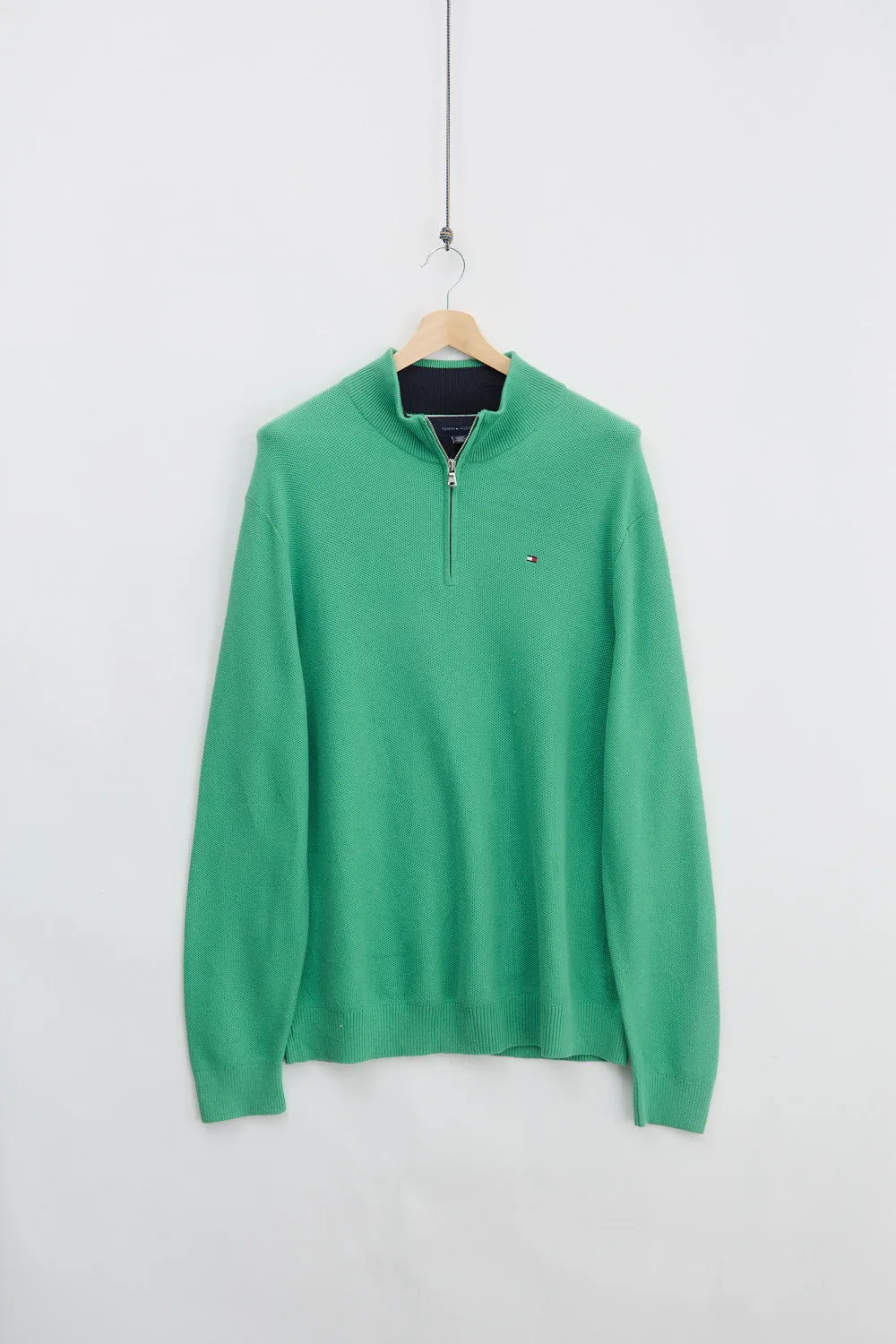 Tommy Hilfiger Quarter Zip Knit (XL) sold by Livid Jeans