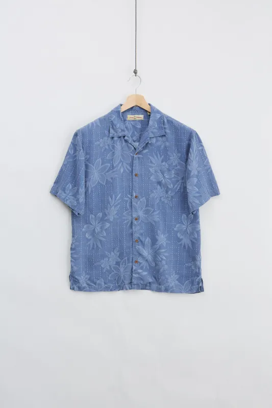 Tommy Bahama Silk Shirt (M) made by Vintage