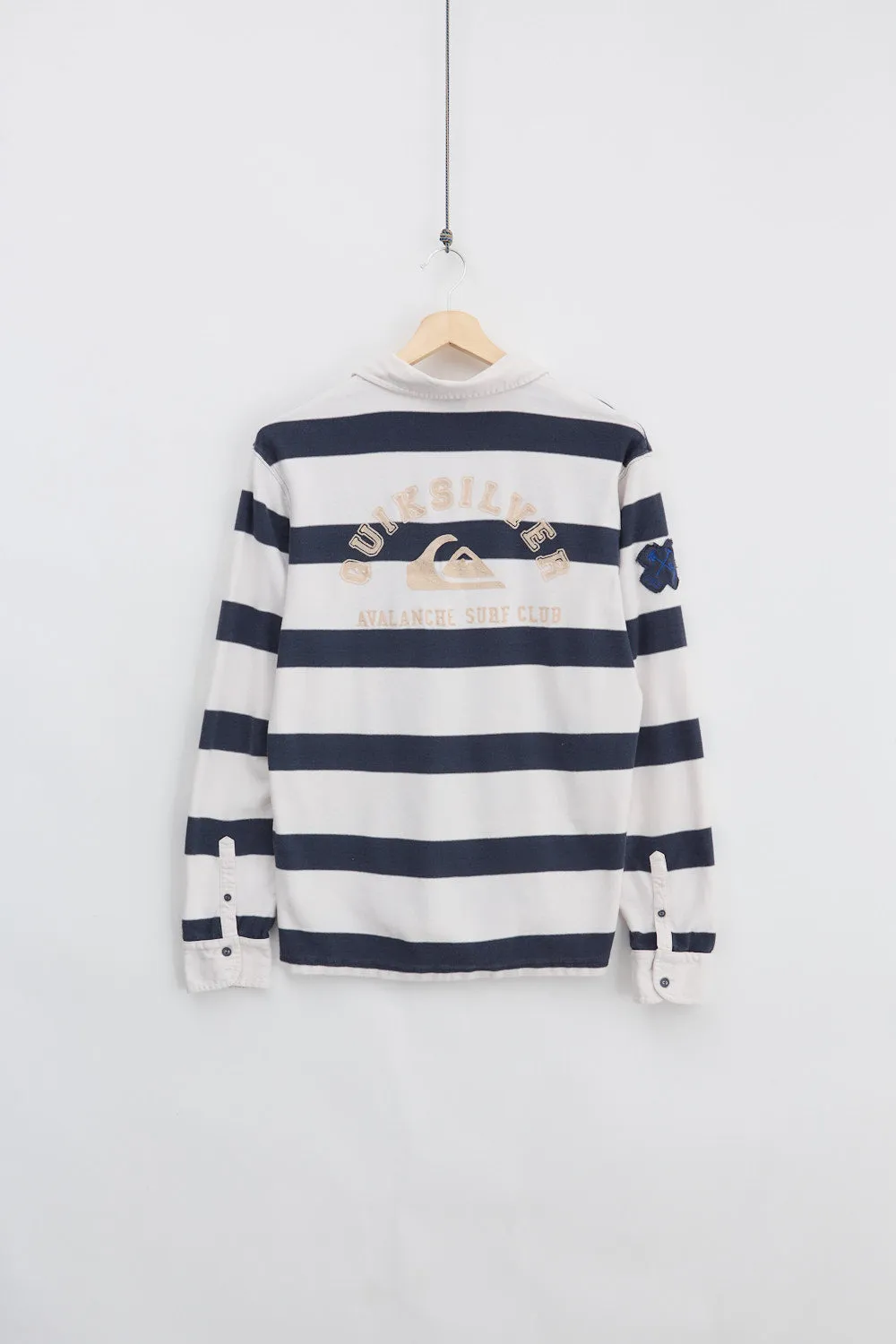 QuickSilver Striped Rugby Shirt (L) sold by Livid Jeans product image thumbnail 2