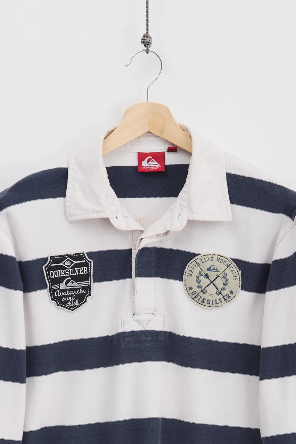 QuickSilver Striped Rugby Shirt (L) sold by Livid Jeans product image thumbnail 3