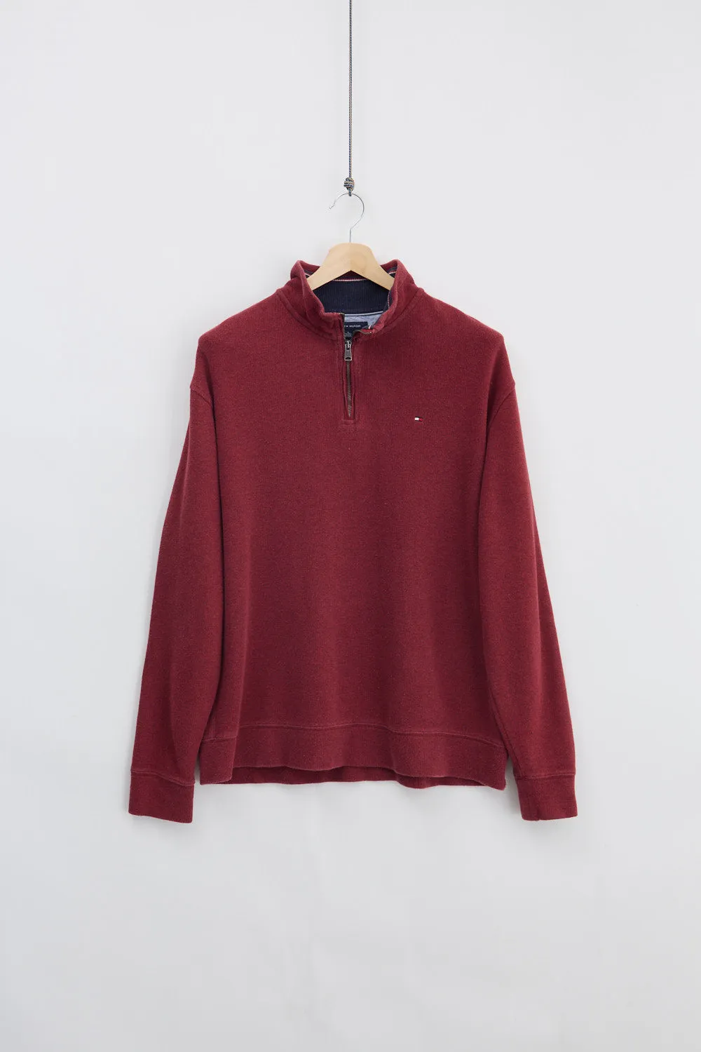 Tommy Hilfiger Quarter Zip Knit (XL) sold by Livid Jeans