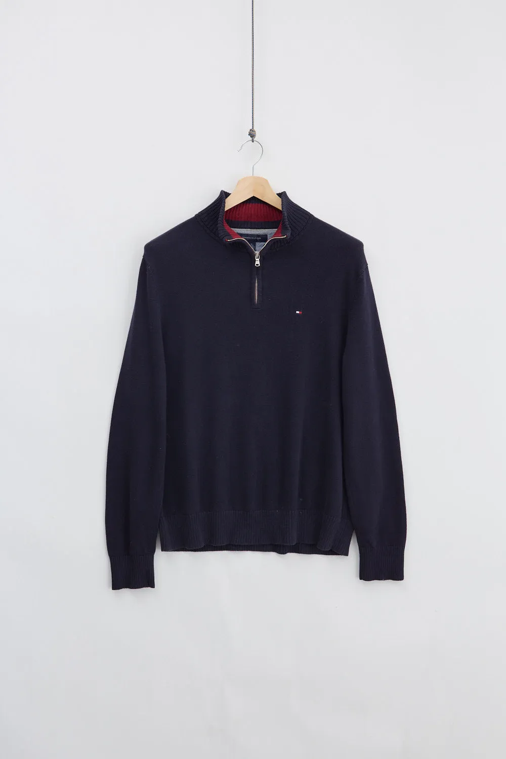 Tommy Hilfiger Quarter Zip Knit (M) sold by Livid Jeans