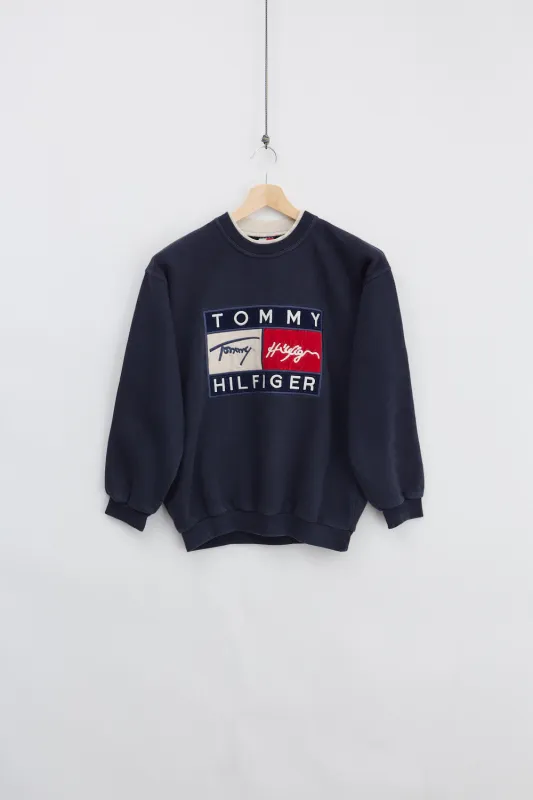 Tommy Hilfiger Logo Sweatshirt (S) made by Vintage